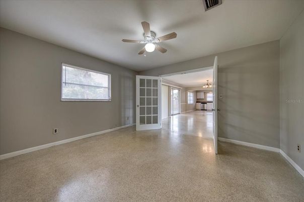 Chandelier, Empty room, Interior