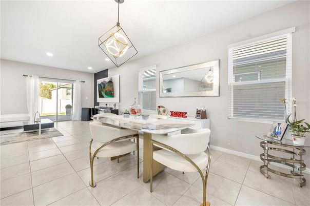 Dining room, Interior, Pendant Lights, Recessed Lighting