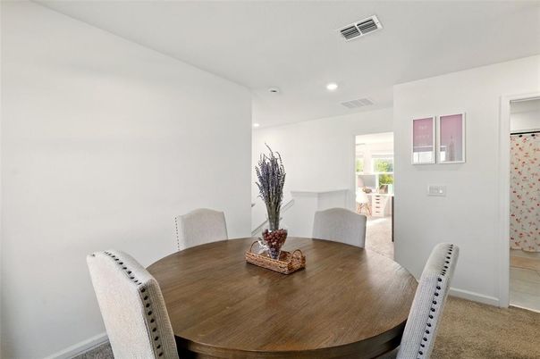 Dining room, Interior, Recessed Lighting