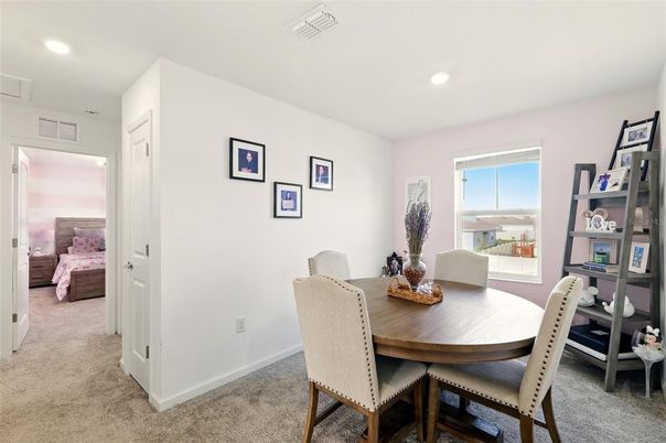 Bedroom, Dining room, Interior, Recessed Lighting