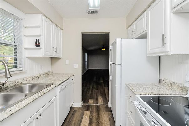 Interior, Kitchen, Wood Texture Flooring