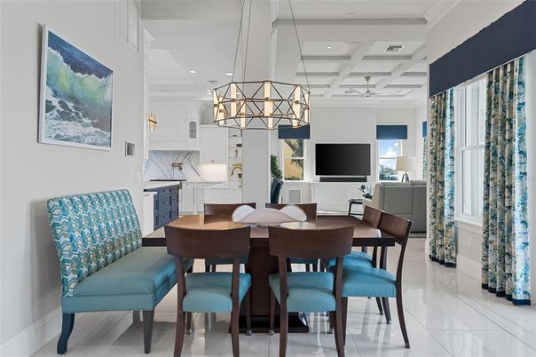 Dining room, Interior, Kitchen, Pendant Lights, Recessed Lighting