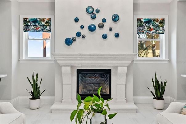 Fireplace, Interior, Marble