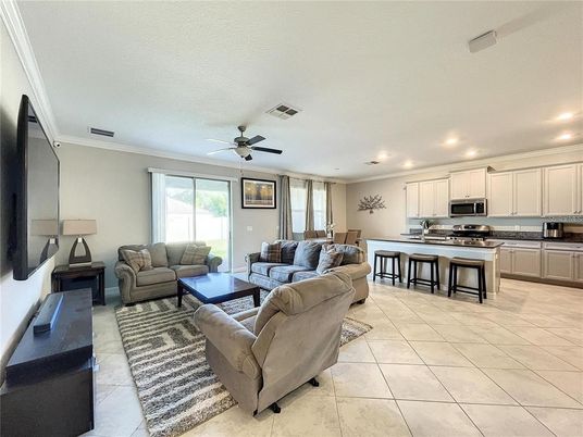 Interior, Kitchen, Living room, Recessed Lighting