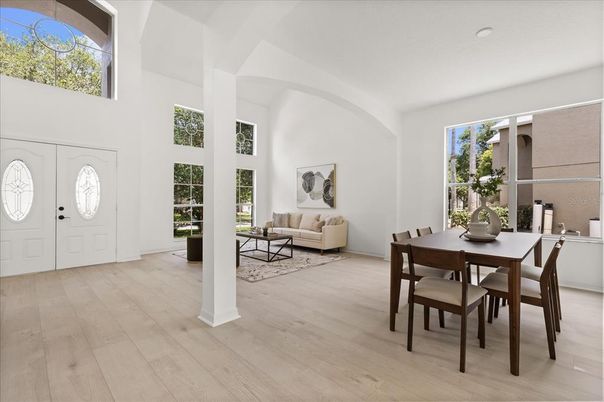 Dining room, Interior, Living room, Wood Texture Flooring