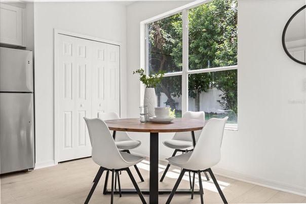 Dining room, Interior, Wood Texture Flooring