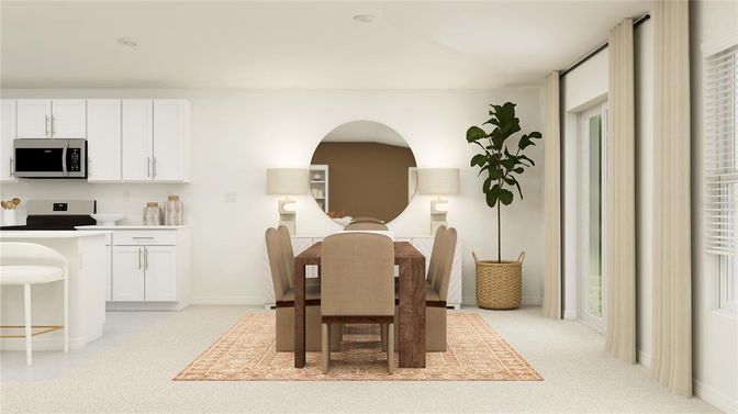 Dining room, Interior, Kitchen
