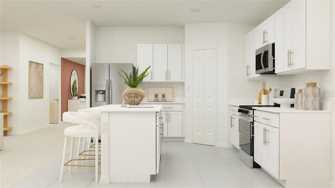 Interior, Kitchen, Recessed Lighting, Stainless Steel Appliances