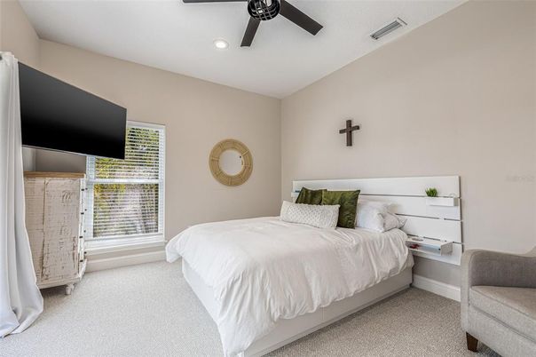 Bedroom, Interior, Recessed Lighting