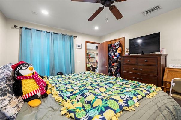 Bedroom, Interior, Recessed Lighting
