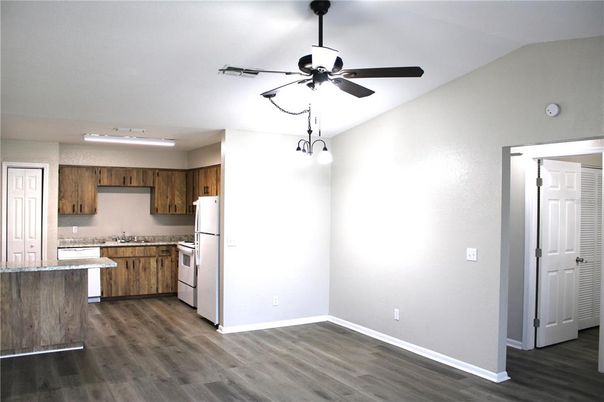 Interior, Kitchen, Wood Texture Flooring
