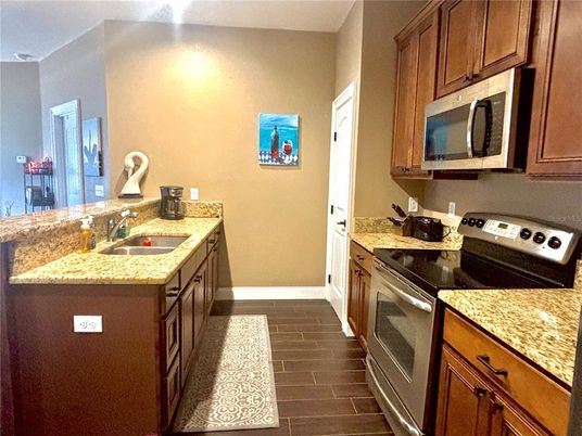 Interior, Kitchen, Wood Texture Flooring
