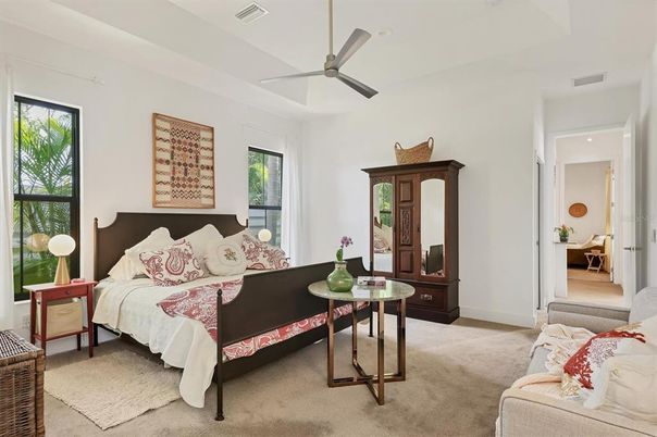 Bedroom, Interior, Recessed Lighting