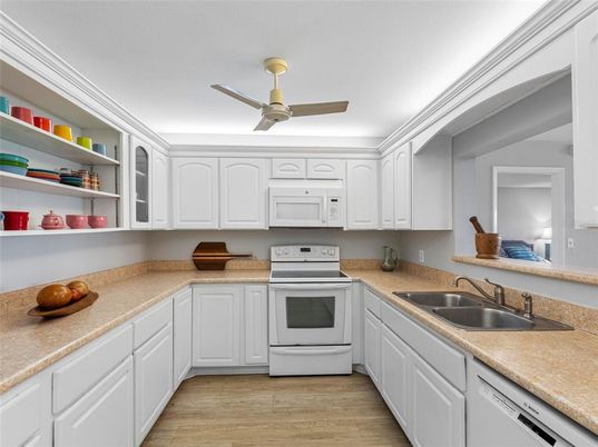 Interior, Kitchen, Wood Texture Flooring