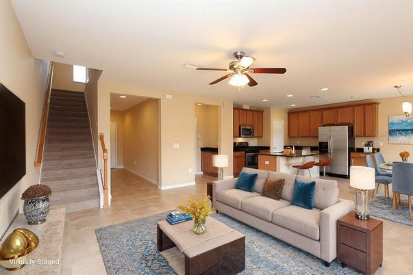 Dining room, Interior, Kitchen, Living room, Pendant Lights, Recessed Lighting, Stainless Steel Appliances