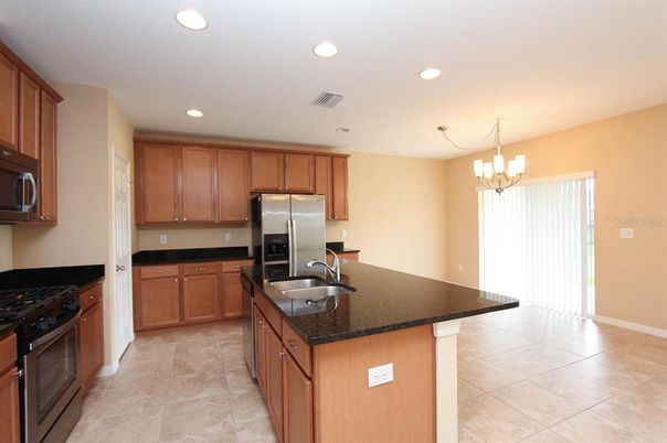 Chandelier, Interior, Kitchen, Recessed Lighting