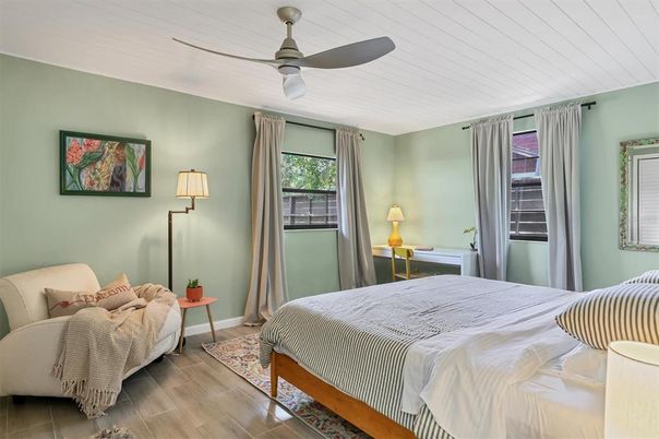 Bedroom, Interior, Wood Texture Flooring