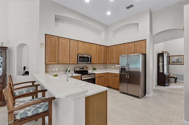 Interior, Kitchen, Recessed Lighting, Stainless Steel Appliances