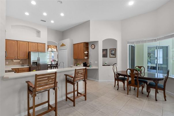 Dining room, Interior, Kitchen, Recessed Lighting