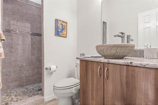 Bathroom, Interior, Wood Texture Flooring