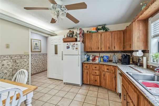 Interior, Kitchen, Tile Countertops