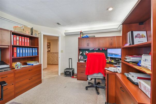 Home Office, Interior, Recessed Lighting
