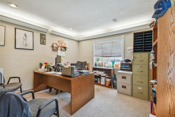 Home Office, Interior, Recessed Lighting