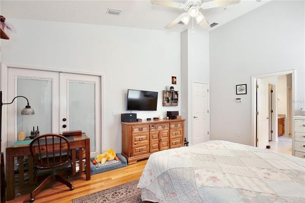 Bedroom, Home Office, Interior, Wood Texture Flooring