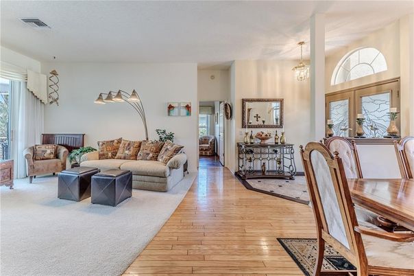 Interior, Living room, Pendant Lights, Wood Texture Flooring