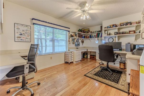 Home Office, Interior, Wood Texture Flooring