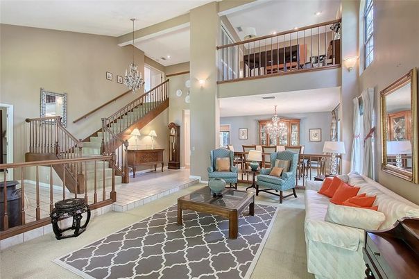 Chandelier, Dining room, Interior, Living room, Recessed Lighting