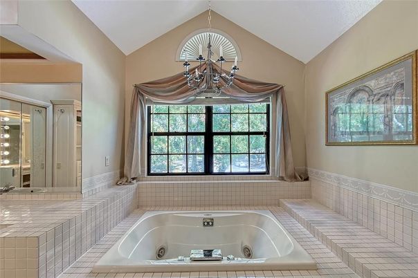 Bathroom, Chandelier, Interior