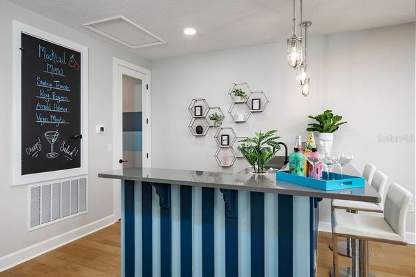 Interior, Pendant Lights, Recessed Lighting, Wood Texture Flooring