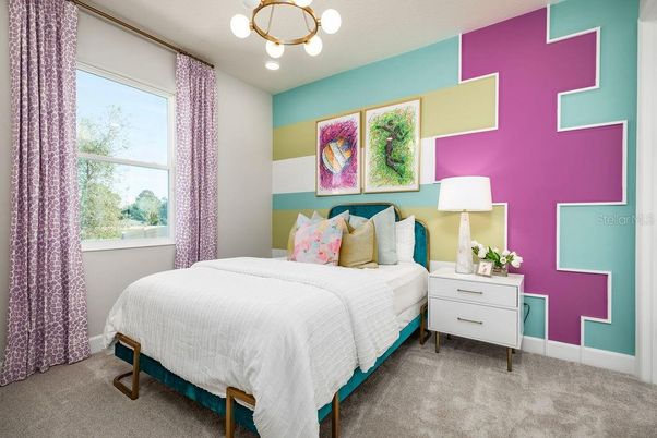 Bedroom, Interior, Pendant Lights