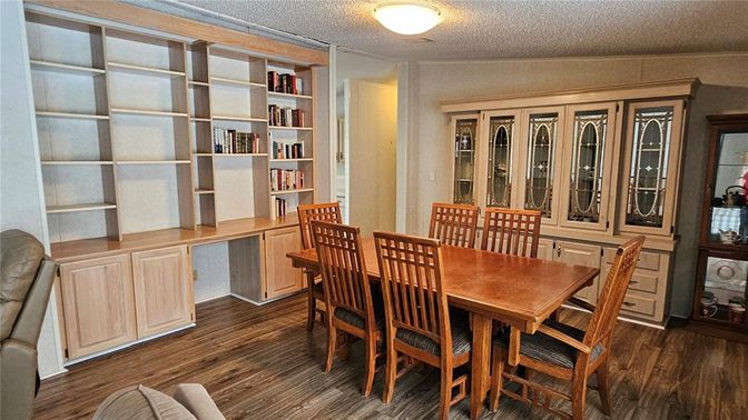 Dining room, Interior, Wood Texture Flooring