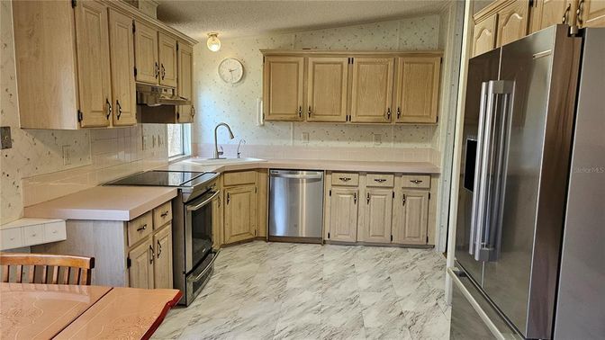 Interior, Kitchen, Marble, Stainless Steel Appliances