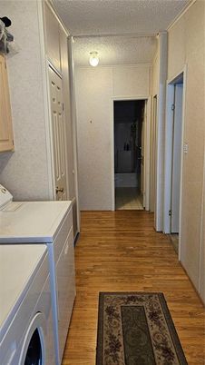 Interior, Washer, Wood Texture Flooring