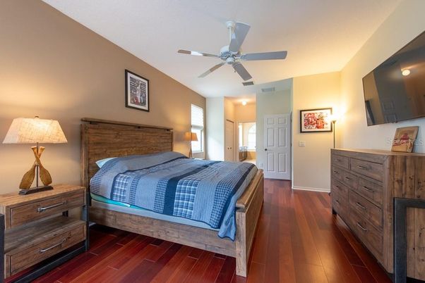 Bedroom, Interior, Wood Texture Flooring