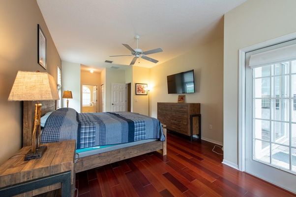 Bedroom, Interior, Wood Texture Flooring