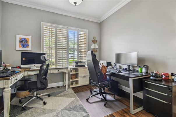 Home Office, Interior, Wood Texture Flooring