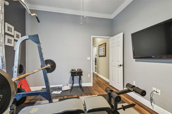 Fitness Equipment, Interior, Wood Texture Flooring