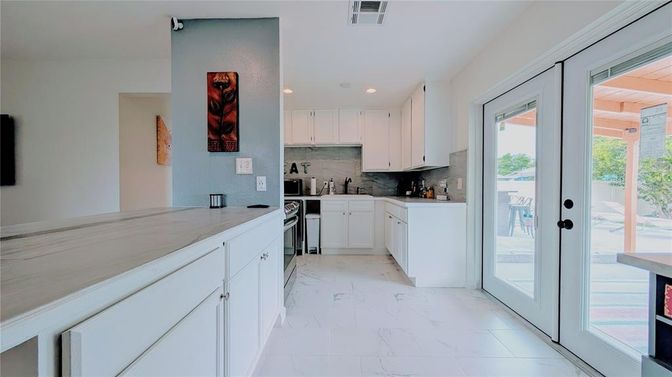 Interior, Kitchen, Marble, Recessed Lighting