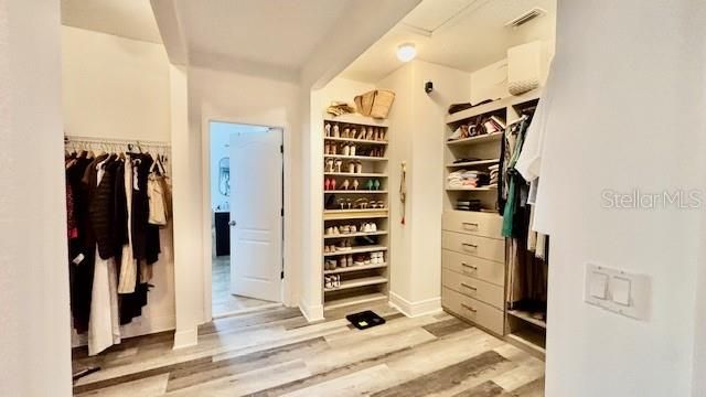 Interior, Walk-in Closets, Wood Texture Flooring