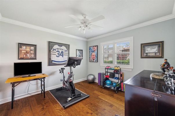Fitness Equipment, Interior, Wood Texture Flooring