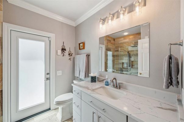 Bathroom, Glass Shower, Interior