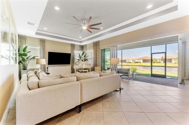 Interior, Living room, Recessed Lighting