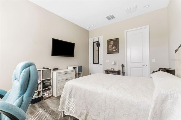 Bedroom, Interior, Recessed Lighting