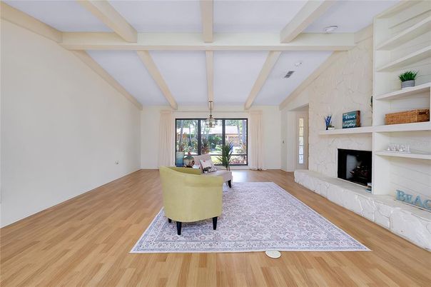 Fireplace, Interior, Wood Texture Flooring