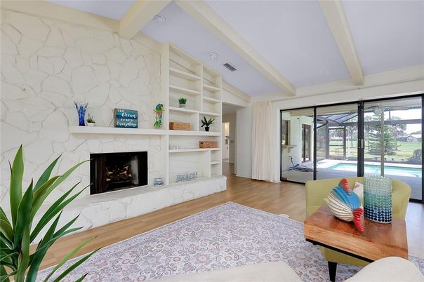 Fireplace, Interior, Wood Texture Flooring