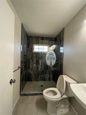 Bathroom, Glass Shower, Interior, Wooden Walls